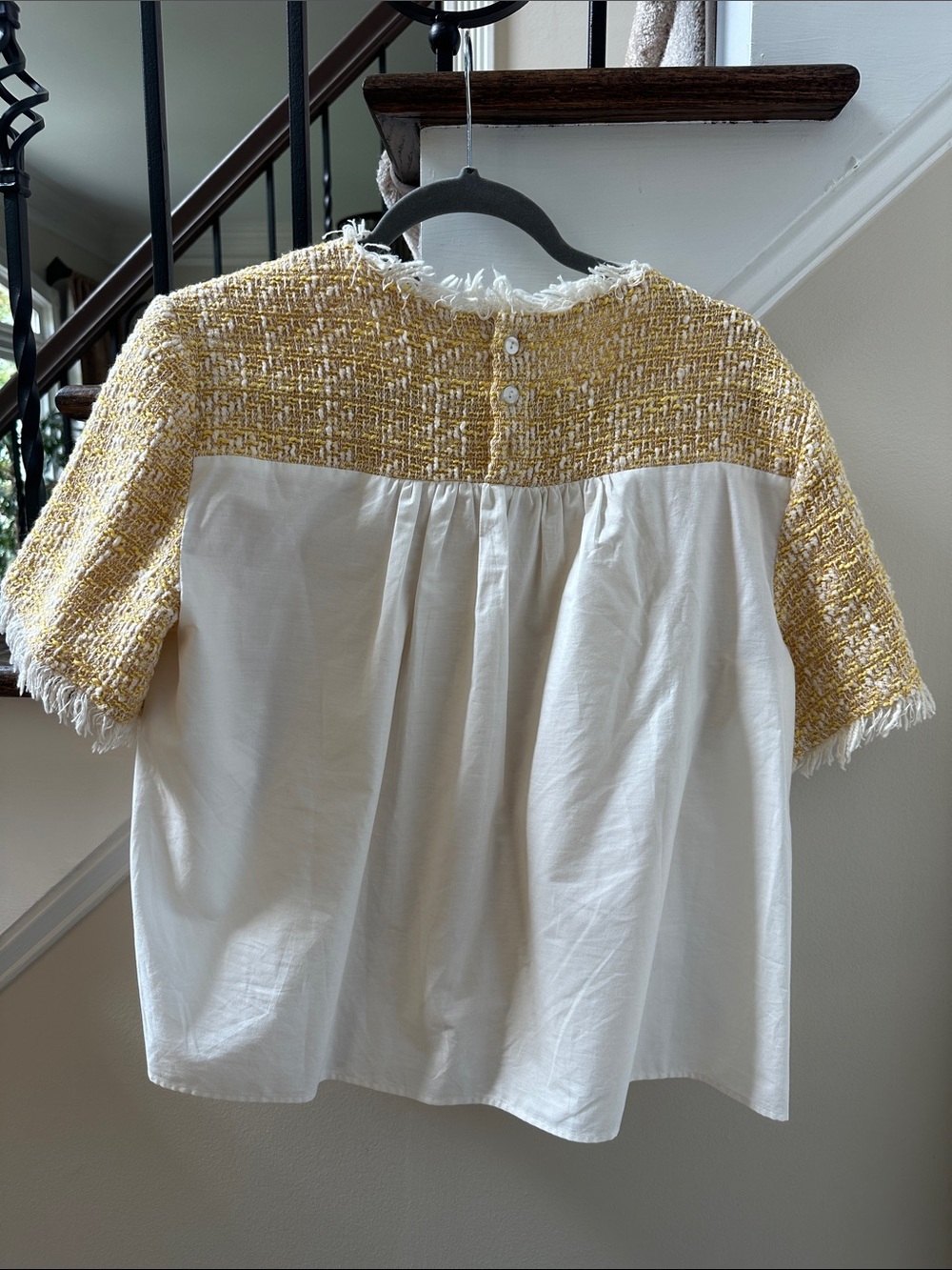 Maeve tweed Poplin Twofer short sleeve top in excellent condition! - Picture 2 of 12
